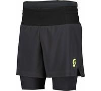 Scott - Shorts da trail/running - RC Run M Hybrid Short Black/Yellow per Uomo - Taglia L - Nero