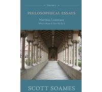 Scott Soames Philosophical Essays, Volume 1 (Tascabile)