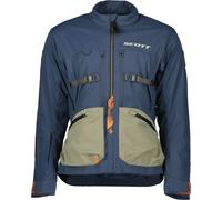 Scott Superlight Giacca tessile moto, verde-blu-marrone, taglia 4XL per maschi