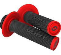 Scott SX II Lock On + Cam Set, manopole del manubrio Taglia unica male Nero/Rosso