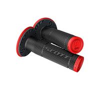 Scott SX II MX - Manopole per moto, con ciambella, colore: nero/rosso