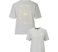 Scott - T-shirt in cotone biologico - Graphic SS Tee W Spray Grey per Donne in Cotone - Taglia S - Grigio