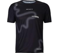 Scott - T-shirt leggero e traspirante - RC Run SS Tee M Black/Spray Grey in Poliestere Riciclato - Taglia M - Grigio