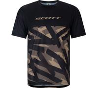 Scott - T-shirt MTB leggero e stretch con asciugatura rapida - Vertic LT SS Tee M Black per Uomo in Poliestere Riciclato - Taglia L - Nero