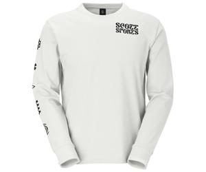 Scott - Tee Graphic L/S - Maglia a manica lunga L bianco