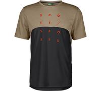 Scott - Tee M's Trail Flow Dri SS - Tee M's Trail Flow Dri SS Toast Beige/Black per Uomo - Taglia M