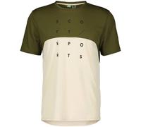 SCOTT Tee M's Trail Flow Dri Ss - Uomo - Verde / Grigio - Taglia XL- modello 2024