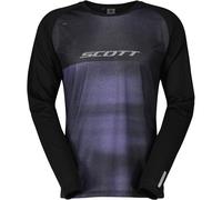 SCOTT Tee M's Trail Tuned Ls - Uomo - Nero / Viola - Taglia L- modello 2025
