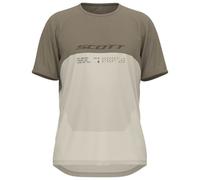 Scott - T-shirt MTB in cotone biologico e poliestere riciclato tecnico e leggero - Vertic DRI SS Tee M Cotton White Toast Beige per Uomo in Cotone - Taglia M - Bianco