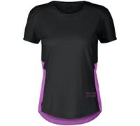 SCOTT Tee W Endurance Tech Ss - Donna - Nero / Viola - Taglia M- modello 2025