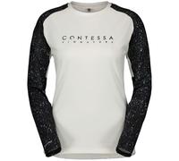 SCOTT Tee W's Trail Contessa Sign. Ls - Donna - Bianco / Nero - Taglia XS- modello 2024