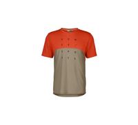 Scott - Trail Flow Dri S/S - Maglietta da ciclismo L beige/rosso
