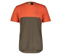 Scott Trail Flow DRI - Maglia da ciclismo corta, marrone/arancione 2023