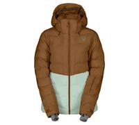 Scott Ultimate Warm, piumino in fibra da donna, marrone/verde chiaro 40(L)