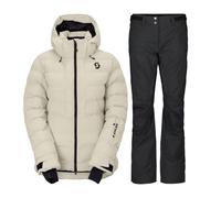 Scott Ultimate Warm Set da sci, da donna, beige/sort