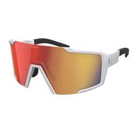 Scott Unisex Sonnenbrille Shield, Weiß Matt - Rot Chrom, 275380