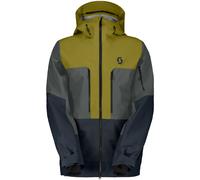 Scott Uomo Giacca da sci VERTIC Ripstop 3L verde prato-grigio ombra - L