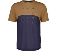 Scott Uomo Trail Flow DRI T-Shirt, Silt Beige-Cyber Viola, M