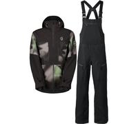 Scott Vertic Ripstop 3L, set giacca e pantaloni shell, uomo, grigio/nero