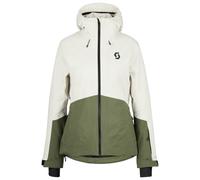 Scott Ultimate Dryo 10, giacca da sci, donna, bianco sporco/verde scuro 38(M)