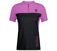 Scott - Women's Tee Trail Vertic Zip S/S - Maglietta da ciclismo M nero