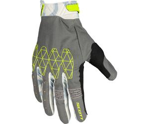 Scott X-Plore D3O, guanti S male Grigio Chiaro/Giallo/Nero