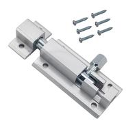 scottchen Pro Chiavistello per porta scorrevole, bullone a barilotto con base in lega di alluminio e nucleo in acciaio inox, resistente, solido cancello scorrevole, serratura di sicurezza per
