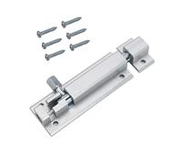 scottchen Pro Chiavistello per porta scorrevole, bullone a barilotto con base in lega di alluminio nucleo in acciaio solido, resistente solido cancello scorrevole serratura di sicurezza hardware, viti