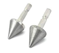 SCOTTCHEN PRO Woodworking Square Hole Drill Bit Sharpener Mortise Chisel Bit Sharpening Tool Up to 1/2" Bit Grit #220/600-2Pack