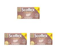 Scottex Ultra Soft Box Fazzoletti, 2 Box da 80 Fazzoletti (Confezione da 3)