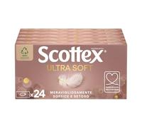 Scottex Ultra Soft Box Fazzoletti di carta, 1920 Pz, 24 Box x 80 Fazzoletti