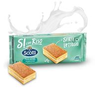 Scotti Si con Riso Merendina al Pan di Spagna Gusto Vaniglia con Farina di Riso Senza Lattosio (Lactose Free) 200g