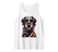 Scottish Deerhound Dog 4 luglio Giornata dell'indipendenza americana Canotta