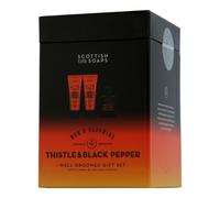 Scottish Fine Soaps Men's Grooming Thistle & Black Pepper Set 75 ml + 75 ml +...