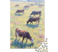 Scottish Highland Cattle Puzzle 1000 Pezzi Per Collezionisti, Mindfulness Attiva, Progetto Condiviso, Elemento Stilistico 1000pcs (75x50cm)