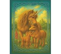 Scottish Highland Unicorn Journal - 8.5″ × 11″ Enchanted Celtic Ponies Edition (120 Lined Pages): Norse Unicorn Horse & Foal Writing Notebook for ... Mystical Diary, Fantasy & Cryptid Fans!