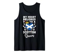 Scottish Queen Scottish Wife Girlfriend Scotland Flag Canotta