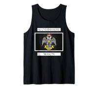 Scottish Rite Mason 33rd AASR 33 etichette massoniche Tee Up Canotta