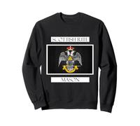 Scottish Rite Mason 33rd AASR 33 etichette massoniche Tee Up Felpa