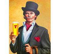 Scottish Scotland Tennents Lager Beer Inspired Vintage Retro Man Grotta Bar Pub Shed Novità Regalo Alluminio Metallo Tin Decorazione da parete