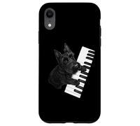 Scottish Terrier che suona il pianoforte pianista amante dei cani Custodia per iPhone XR