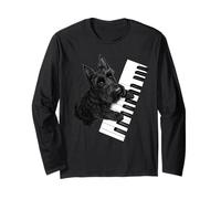 Scottish Terrier che suona il pianoforte pianista amante dei cani Maglia a Manica