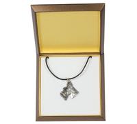 Scottish Terrier - collana rivestita in argento, in una scatola, Art Dog IT