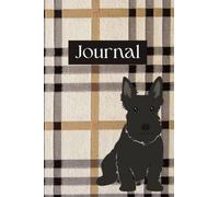 Scottish Terrier Lined Notebook with Margins - 100 Pages, 6 x 9, Journal, Soft Cover