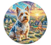 Scottish Terrier Puzzle Rotondo 1000 Pezzi Rompicapo Per Adulti E Bambini Animals Pets Cute Impossibile Creativo Colorato Giocattolo Regalo Bambino 1000pcs (67.5x67.5cm)