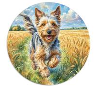 Scottish Terrier - Puzzle rotondo da 1000 pezzi, per adulti, regalo per la famiglia, forma unica impossibile per giochi di sfida unici, 1000 pezzi (67,5 x 67,5 cm)