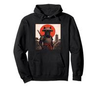Scottish Terrier Samurai Guerriero Vintage Giapponese Ukiyo-e Felpa con Cappuccio