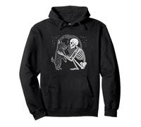 Scottish Terrier Skeleton Moon, Amante dei Cani di Halloween Felpa con Cappuccio