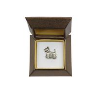 Scottish Terrier - Spilla In Argento Con L'Immagine Di Un Cane Art Dog DE