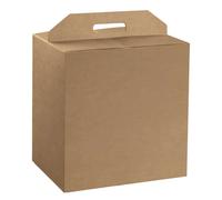 SCOTTON - 38536. - Scatola panettone + bottiglia - liscio - 33 x 25 x 35 cm - avana - Scotton - 90763 - Conf. da 30 Pz. - 38536.